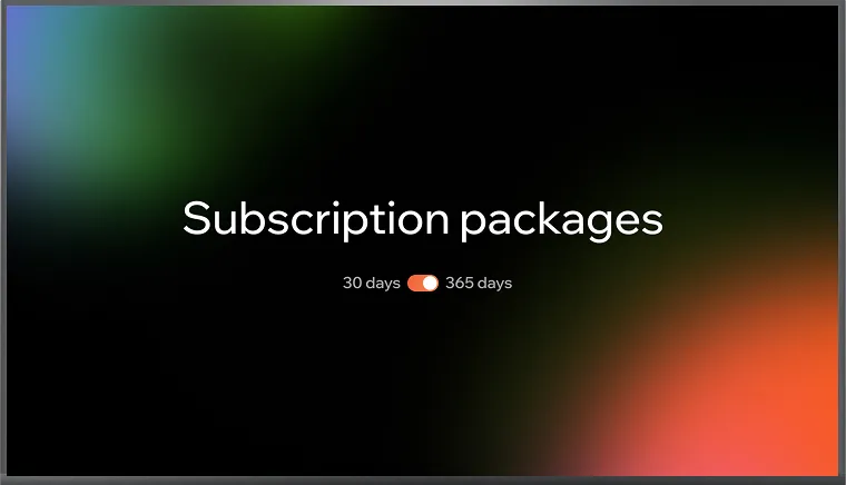 Flexible subscription system